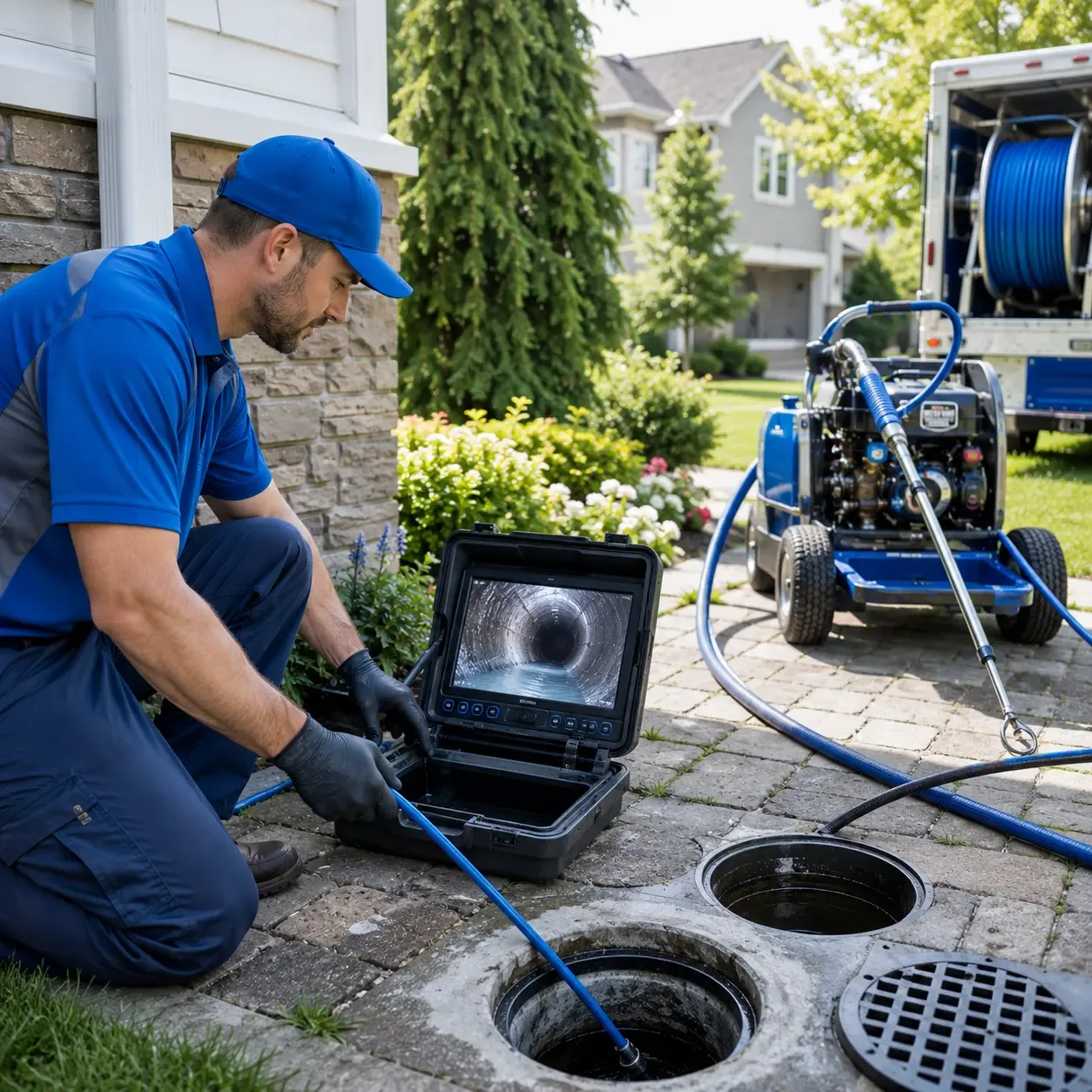 Outdoor drain cleaning professionals serving Roanoke, IL